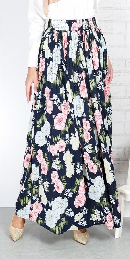 QA-678 LOVELY FLORAL PRINTED SKIRT 11